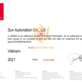  Nhà Phân Phối BECKHOFF Tại Việt Nam