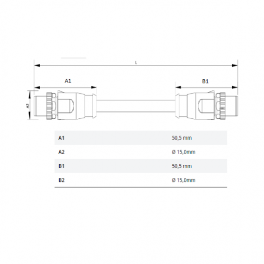 ZK1096-8181-4xxx | Cáp Ethernet/EtherCAT G/G10 công nghiệp, Cat.6, PUR, 4 x 2 x AWG26, phù hợp với dây kéo