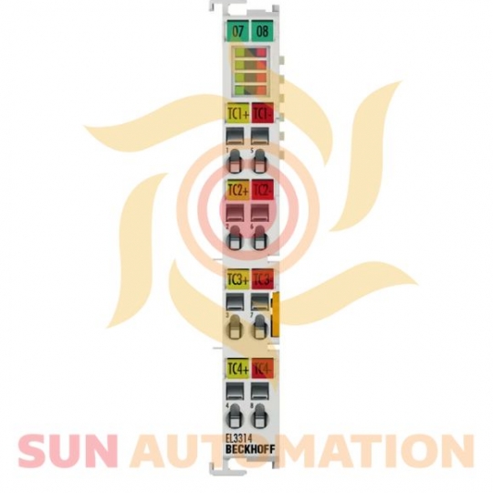 EL3314 | Thiết bị đầu cuối EtherCAT, đầu vào tương tự 4 kênh, nhiệt độ, cặp nhiệt điện, 16 bit
