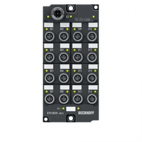 EPI1809-0021 | IO-Link box, 16-channel digital input, 24 V DC, 3 ms, M8