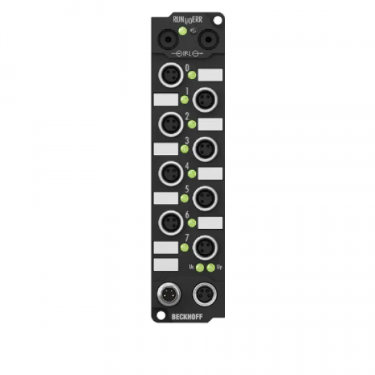 IE2001 | Extension Box, 8-channel digital output, 24 V DC, 0.5 A, M8