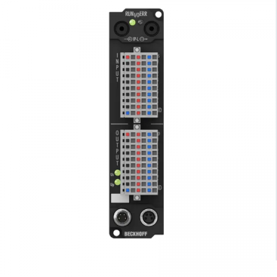 IE2403 | Extension Box, 8-channel digital input + 8-channel digital output, 24 V DC, 3 ms, 0.5 A, IP20 connector
