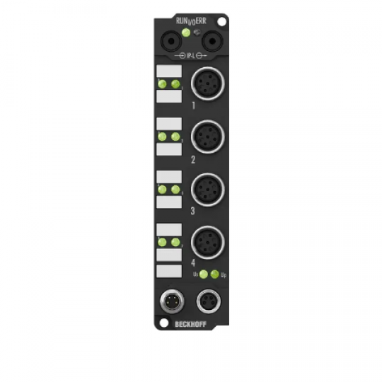  IE3102 | Extension Box, 4-channel analog input, voltage, ±10 V, 16 bit, differential, M12