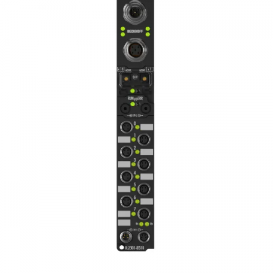 IL2301-B318 | Coupler Box, 4-channel digital input + 4-channel digital output, PROFIBUS, 24 V DC, 3 ms, 0.5 A, M8, integrated T-connector