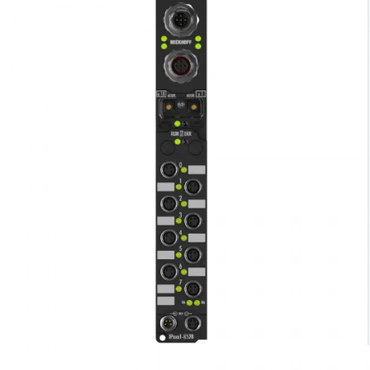 IP2041-B528 | Fieldbus Box, 8-channel digital output, DeviceNet, 24 V DC, 2 A (∑ 12 A), M8, integrated T-connector