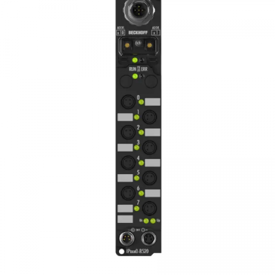 IP2300-B520 | Fieldbus Box, 4-channel digital input + 4-channel digital output, DeviceNet, 24 V DC, 3 ms, 0.5 A, Ø8