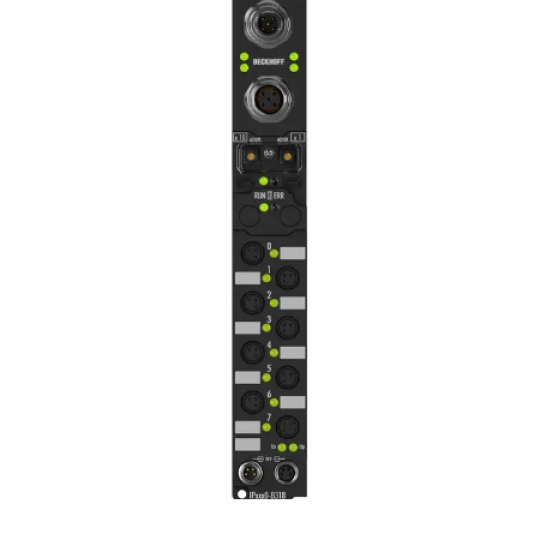 IP2400-B318 | Fieldbus Box, 8-channel digital input + 8-channel digital output, PROFIBUS, 24 V DC, 3 ms, 0.5 A, Ø8, integrated T-connector