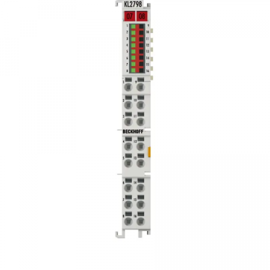 KL2798 | Bus Terminal, 8-channel solid state relay output, 30 V AC, 48 V DC, 2 A, potential-free
