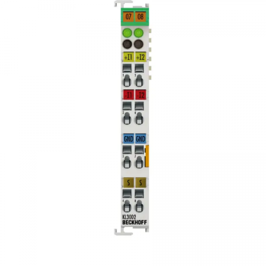 KL3002 | Bus Terminal, 2-channel analog input, voltage, ±10 V, 12 bit, differential