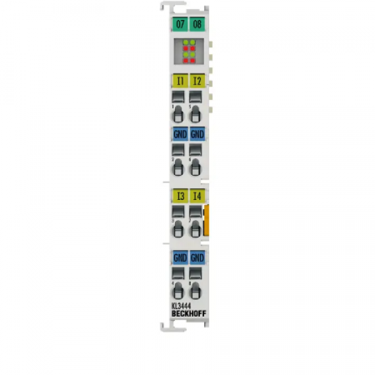 KL3444 | Bus Terminal, 4-channel analog input, current, 0…20 mA, 12 bit, single-ended