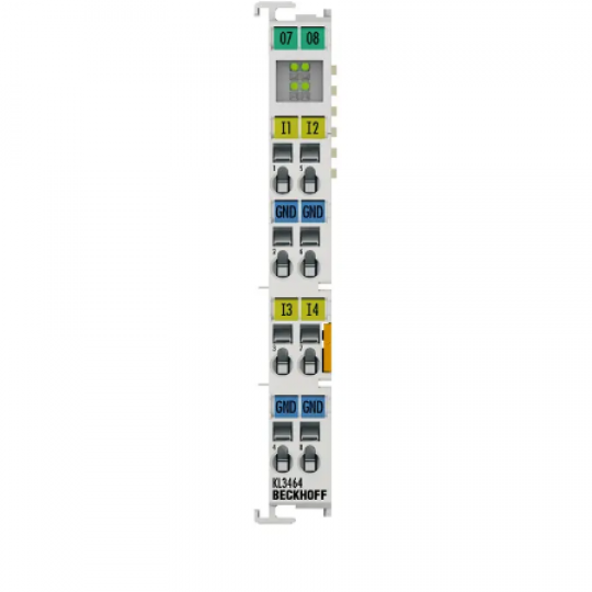 KL3464 | Bus Terminal, 4-channel analog input, voltage, 0…10 V, 12 bit, single-ended