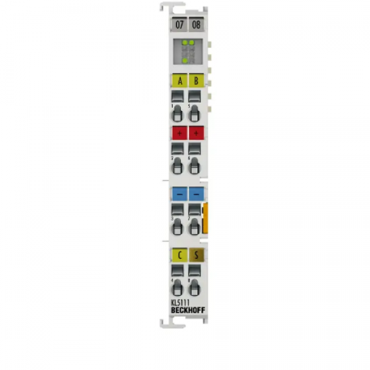 KL5111 | Bus Terminal, 1-channel encoder interface, incremental, 24 V DC HTL, 250 kHz