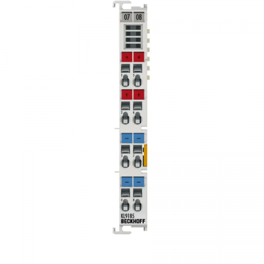 KL9185 | potential distribution terminal, 4 x 24 V DC, 4 x 0 V DC