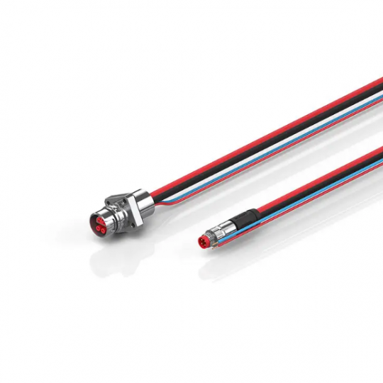 ZK7102-BF00-0xxx | B12, cáp ECP, PUR, 2 x 0,75 mm2 + (1 x 4 x AWG22), xích kéo phù hợp, phím 1 (24 V DC)