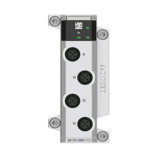 MO1254-0000-1112 | Mô-đun I/O, đầu vào kỹ thuật số 4 kênh, 24 V DC, 1 µs, M12, dấu thời gian