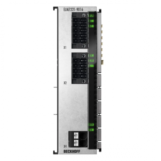 ELM7221-9016 | Thiết bị đầu cuối EtherCAT, giao diện chuyển động 1 kênh, động cơ servo, 48 V DC, 8 A, OCT, STO, TwinSAFE Logic