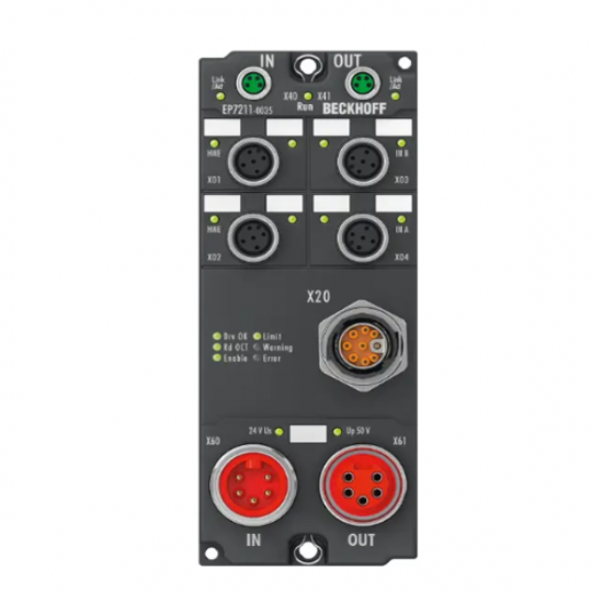 EP7211-0035 | Hộp EtherCAT, giao diện chuyển động 1 kênh, động cơ servo, 48 V DC, 4,5 A, OCT, thích hợp cho các ứng dụng STO