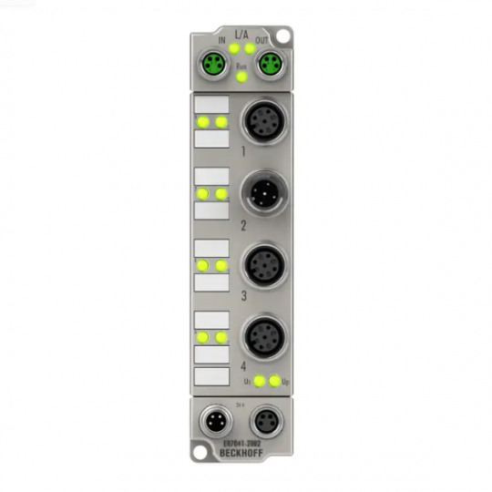 ER7041-2002 | Hộp EtherCAT, giao diện chuyển động 1 kênh, động cơ bước, 48 V DC, 5 A, M12, với bộ mã hóa gia tăng, đúc kẽm